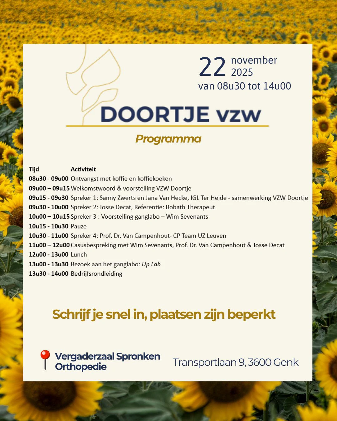 Zorgcongres vzw Doortje 2025 Programma